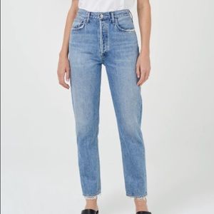 NWT Agolde high rise relaxed taper jeans!